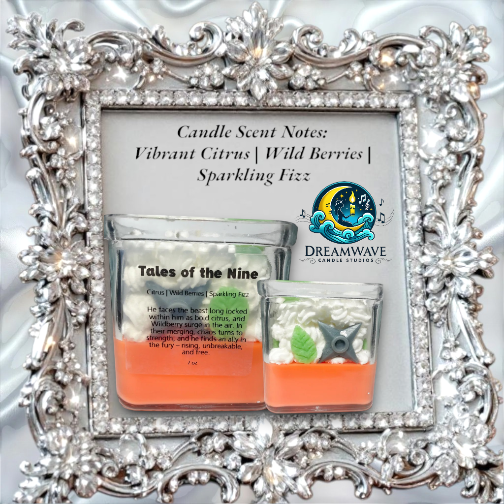 Tales of the Nine - Naruto Inspired Candle | Citrus Berry Scent