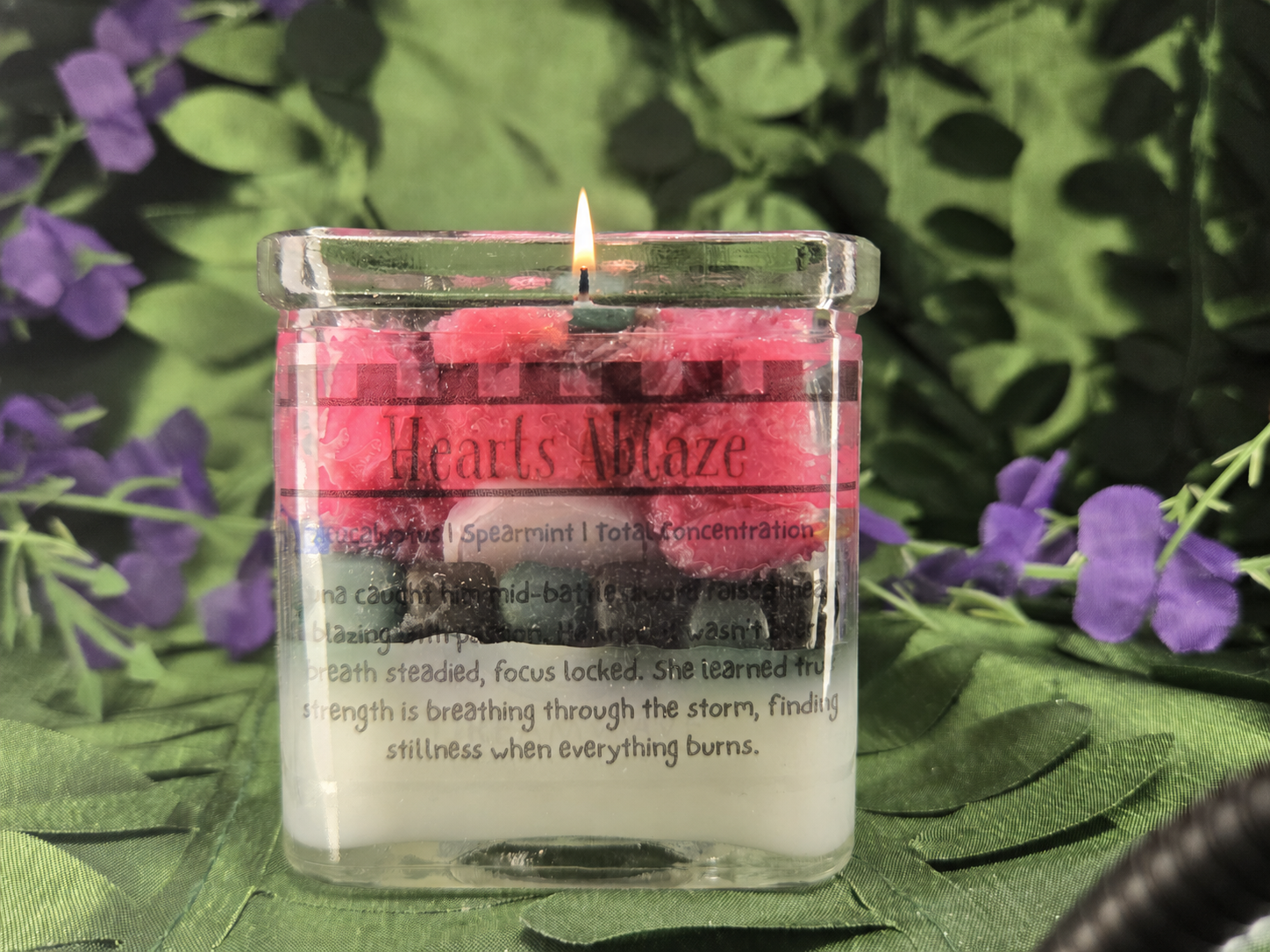 Hearts Ablaze - Tanjiro of Demon Slayer Inspired Candle